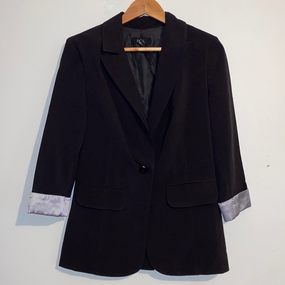 Blazer Jacket Black Stripes Jackets & Outerwear
